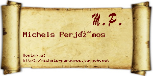 Michels Perjámos névjegykártya